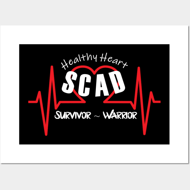 SCAD Healthy Heart Survivor & Warrior Wall Art by WordDesign